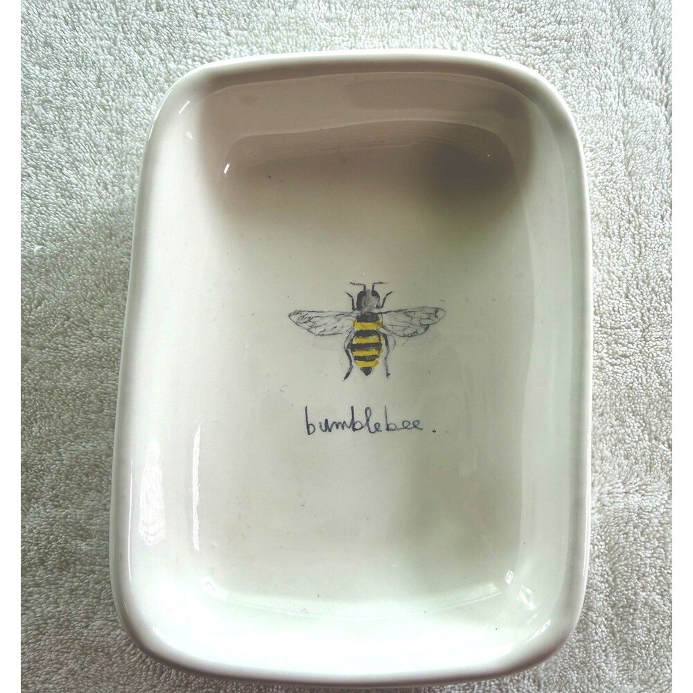 Bumblebee Trinket Soap Dish By Rae Dunn Artisan Collection By Magenta 6x4”
